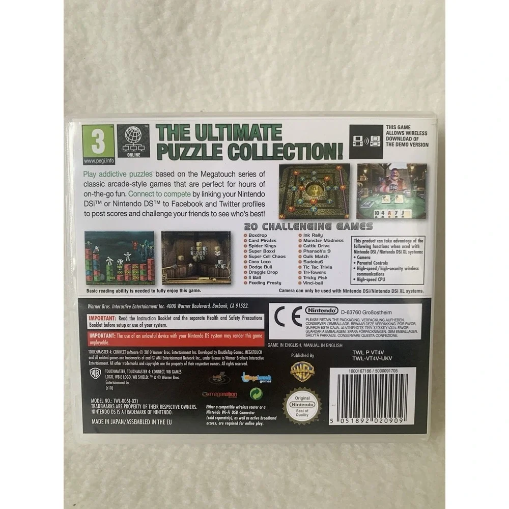 Touchmaster Connect (Nintendo DS NDS) Original Game CIB